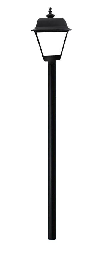Large 27" x 15" , Post Light on a Straight Post | www.loveitlighting.com